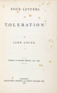 image of Four Letters on Toleration