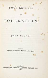 Four Letters on Toleration