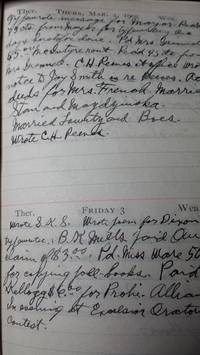 1905 ORIGINAL MANUSCRIPT DIARY HANDWRITTEN BY THE POLICE MAGISTRATE  DETAILING THE TRIVIAL AND...