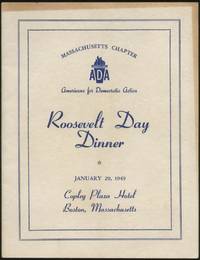 Roosevelt Day Dinner Copley Plaza Hotel