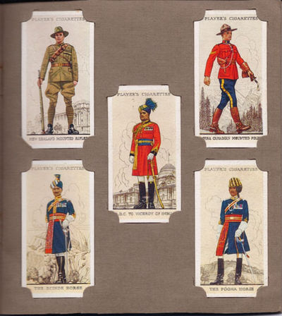 players cigarette cards regimental uniforms Wills's Cigarette Picture- Card Album: (Military Uniforms of the British  Empire Oversea. (A series of 50 Colour Cards)
