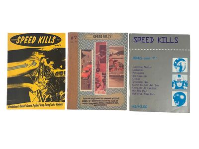 Speed Kills! Underground Music Zine Archive Blending Indie Rock and Drag Racing Subcultures