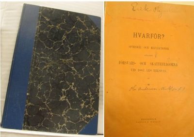 Hvarför? Spörsmål och reflektioner rörande…