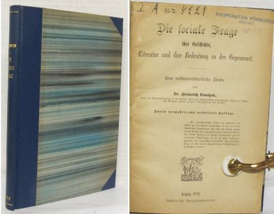 Die soziale Frage ihre Geschichte, Literatur und…