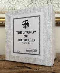 The Liturgy of the Hours according to the Roman Rite -- 4-volume black leather set, in box