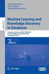 Machine Learning and Knowledge Discovery in Databases