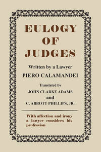 Eulogy of Judges. Paperback edition