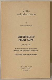 VEGA AND OTHER POEMS (Uncorrected Proof Copy)