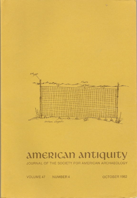 American Antiquity, Journal of the Society for American Archaeology Volume 47, Number 4