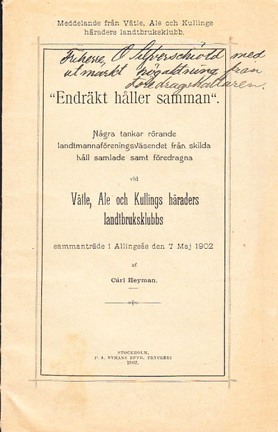 Endräkt håller samman