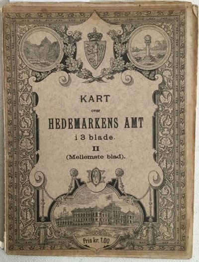 Kart over Hedemarkens Amt i 3 blade. II…
