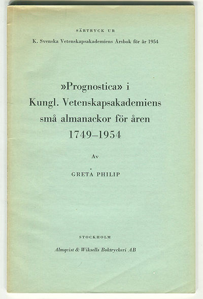 ”Prognostica” i kungl. Vetenskapsakademiens små…