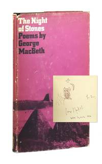 The Night of Stones: Poems [Inscribed and Signed with original drawing]
