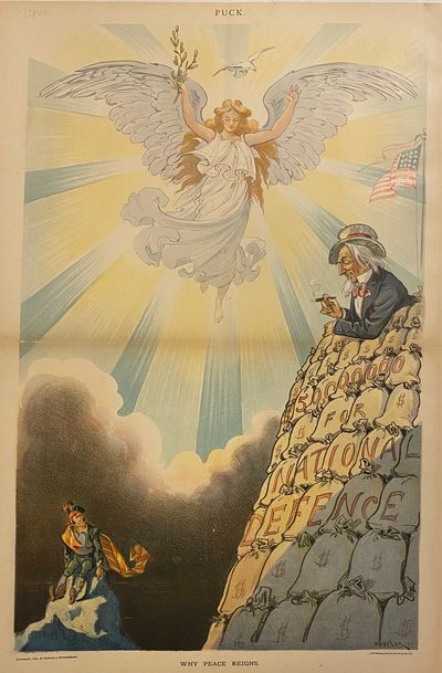New York: Keppler & Schwarzmann, 1898. unbound. Keppler, Joseph. Color lithograph. 20 1/4 x 13 3/4 i...