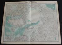 image of Map of "North Polar Regions" or the Arctic from 1920 Times Atlas (Plate 8)