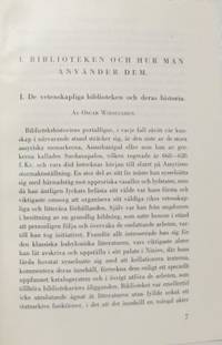 I. Biblioteken och hur man använder dem I. De…