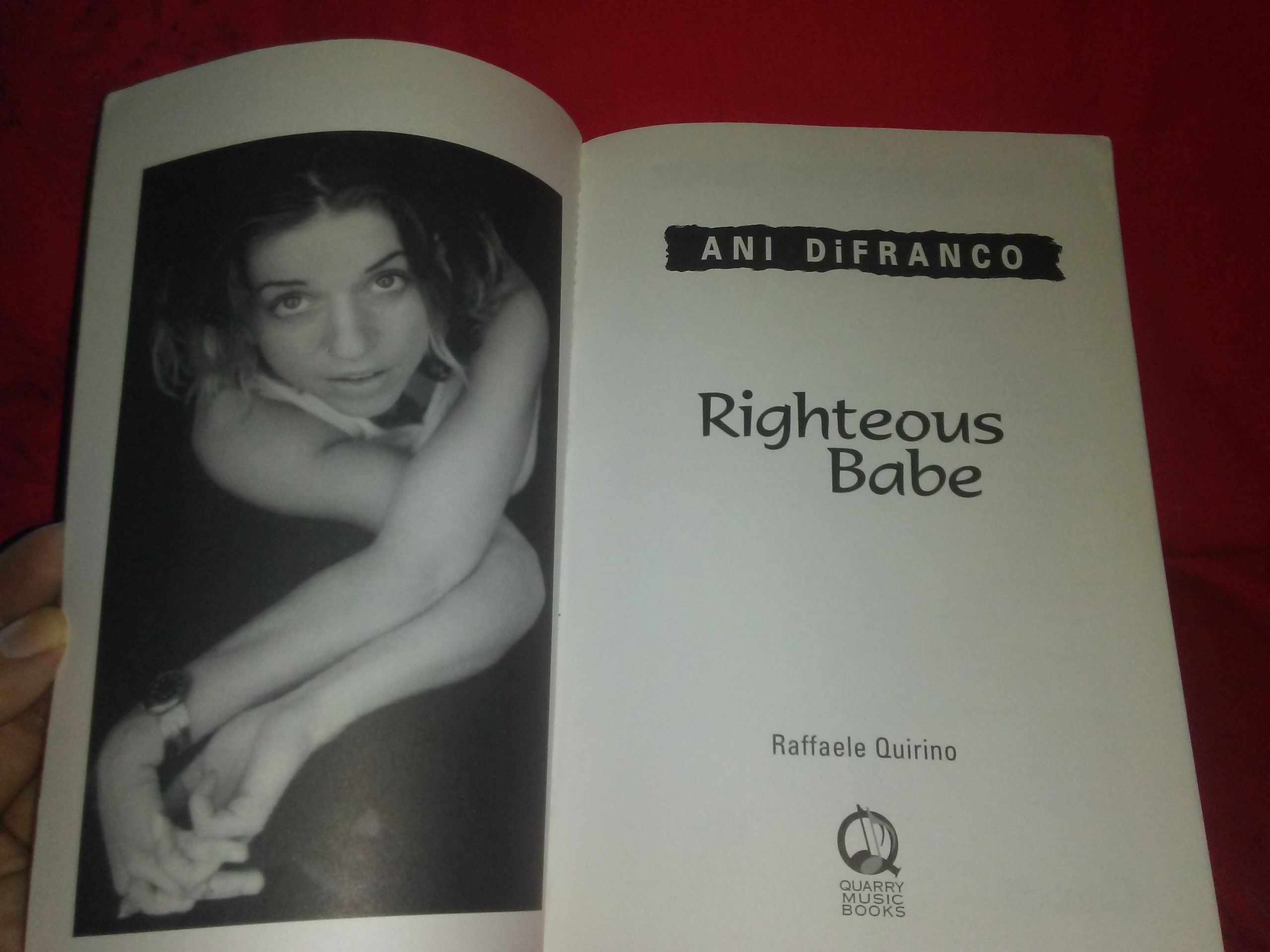 Ani Difranco By Raffaele Quirino Paperback First Edition 2000 From The Brooklyn Bookman Sku 671779938