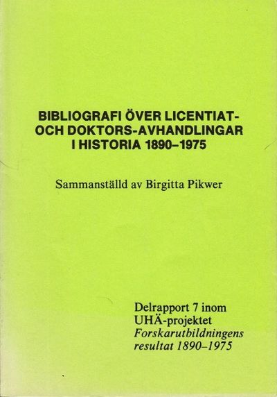 Bibliografi över licentiat- och…