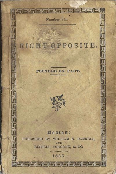 Number Six. Right Opposite: founded on fact. Fourth edition