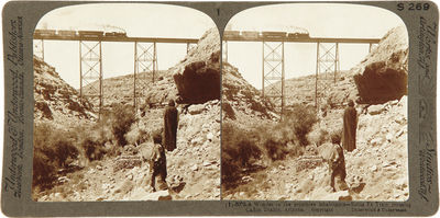 THE GRAND CAÑON OF ARIZONA THROUGH THE STEREOSCOPE. THE UNDERWOOD PATENT MAP SYSTEM COMBINED WITH EIGHTEEN ORIGINAL STEREOSCOPIC PHOTOGRAPHS.