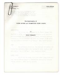 The Encyclopedia of Flying Saucers and Unidentified Flying Objects (Excerpt/outline of uncompleted manuscript)