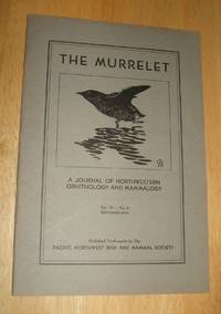 cover of The Murrelet A Journal of Northwestern Ornithology and Mammalogy Vol. XI No. 3