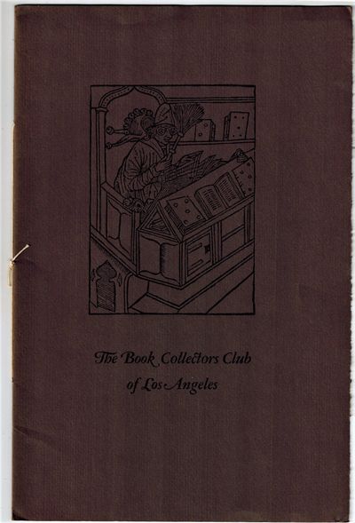 The Book Collectors Club of Los Angeles, The First Dinner Meeting at Les Freres Taix, Tuesday, February 6, 1979