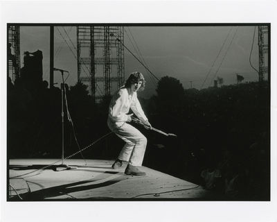 N.p.: N.p., 1970. Archive of 16 photographs (seven double weight and ten single weight) of rock perf...