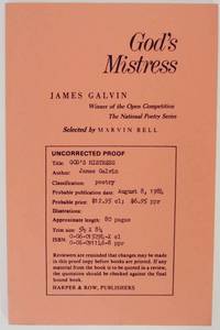 God&#039;s Mistress by GALVIN, James - 1984