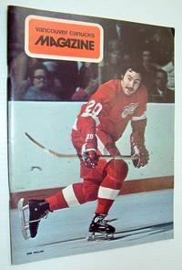 Vancouver Canucks Magazine, October 26, 1973 - Great Colour Cover Photo of Mickey Redmond of the Detroit Red Wings