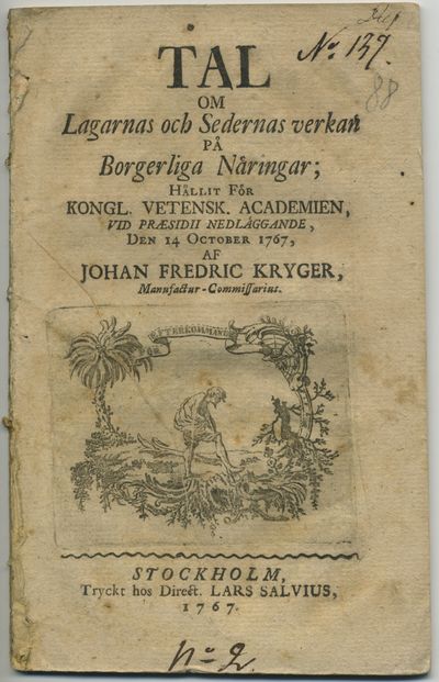 Tal om lagarnas och sedernas verkan på borgerliga…
