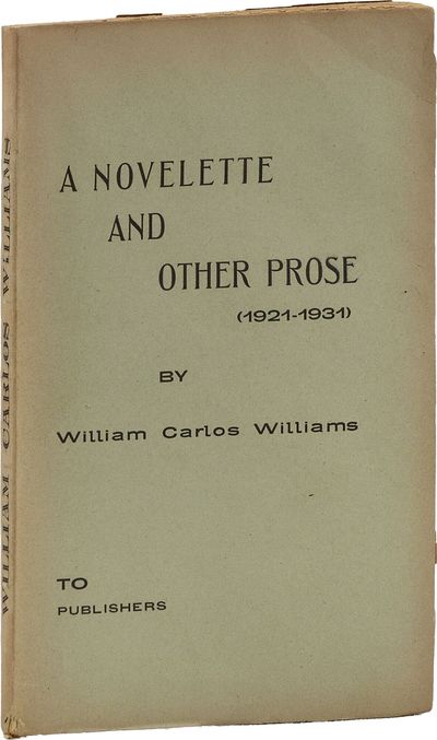 A Novelette and Other Prose (1921-1931)