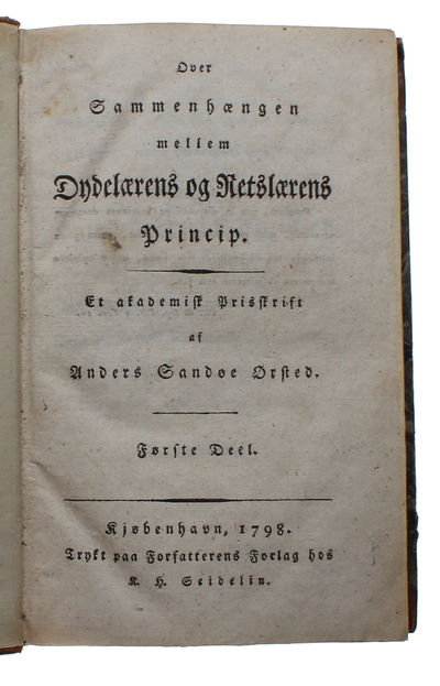 Over Sammenhængen mellem Dydelærens og Retslærens Princip. Et akademisk Prisskrift. 2 Dele. (photo 2)