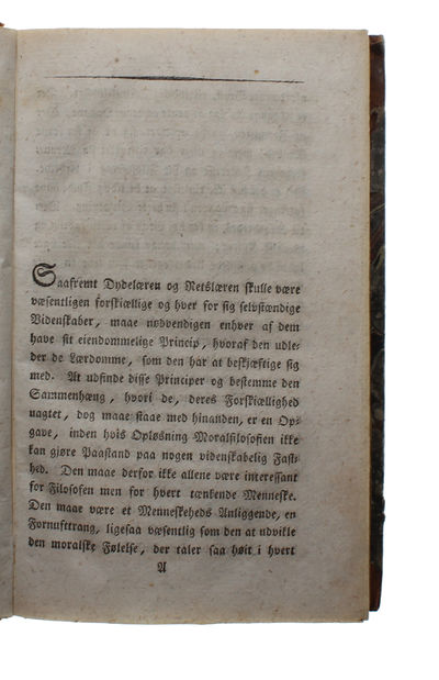 Over Sammenhængen mellem Dydelærens og Retslærens Princip. Et akademisk Prisskrift. 2 Dele. (photo 5)
