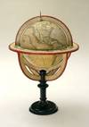 View Image 1 of 3 for A BEAUTIFUL & INTERESTING TABLE GLOBEGlobe Terrestre Dresse par Fx. Delamrche, Succr. de R. De Vaugo... Inventory #6040