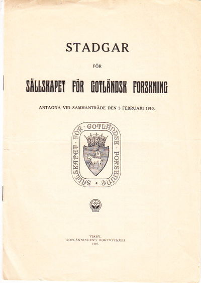 Stadgar för sällskapet för gotländsk forskning…