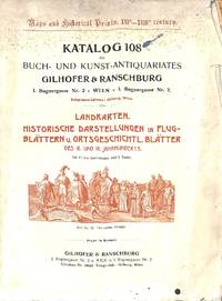 Cat. 108/n.d.: Landkarten. Historische Darstellungen in Flugblättern U. Ortsgeschichtl. Blätter Des 16. Und 18. Jahrhunderts