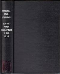 Electric Power Development In The U.s.s.r by Benjamin I Weitz - Hardcover - 1936 - from Jonathan Grobe Books (SKU: 26669)
