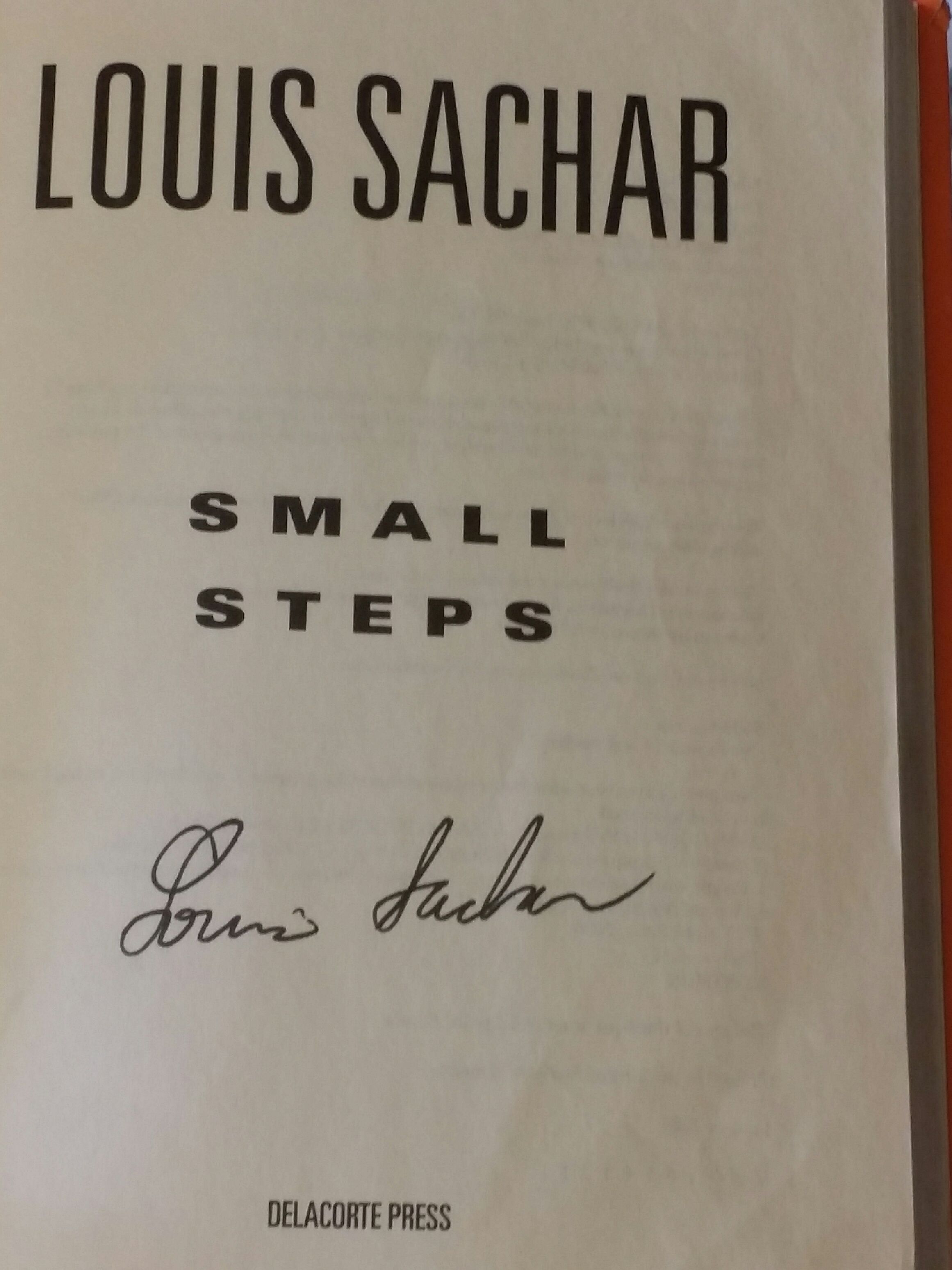 Small Steps - Hardcover By Sachar, Louis - GOOD