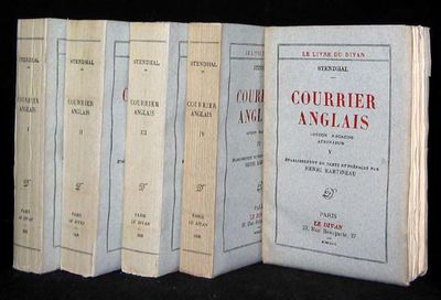 Courrier Anglais I-V. Lettres a Stritch Paris…
