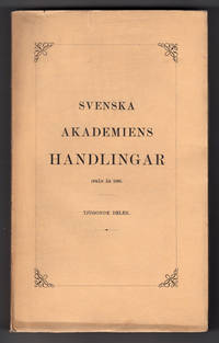 Svenska Akademiens Handlingar ifrån år 1886.…
