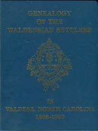 cover of Genealogy Of The Waldensian Settlers In Valdese, North Carolina, 1893-1990