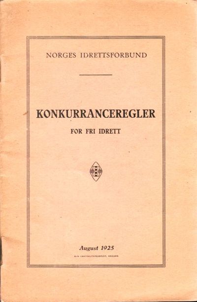 Konkurranceregler for fri idrett.