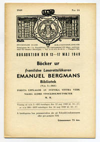 Bokauktion den 13-17 maj 1949. Böcker ur…