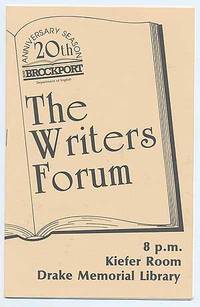 The Brockport Writers Forum of The Department of English is proud to present Special Guest Stanley Kunitz On the occasion of the Twentieth Anniversary of The Brockport Writers Forum