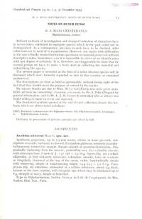 Notes on Dutch Fungi.