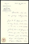 ALS, 2pp., 8vo. on Ambulances de la Presse Francaise stationery