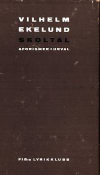 Skoltal. Afroismer i urval Sven Lindqvist.