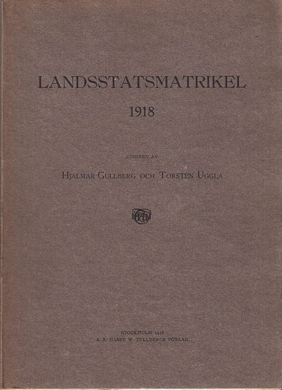 Landsstatsmatrikel 1918.