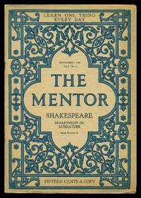 image of THE MENTOR - WILLIAM SHAKESPEARE - September 1 1914 - Serial Number 66 - Volume 2, number 14